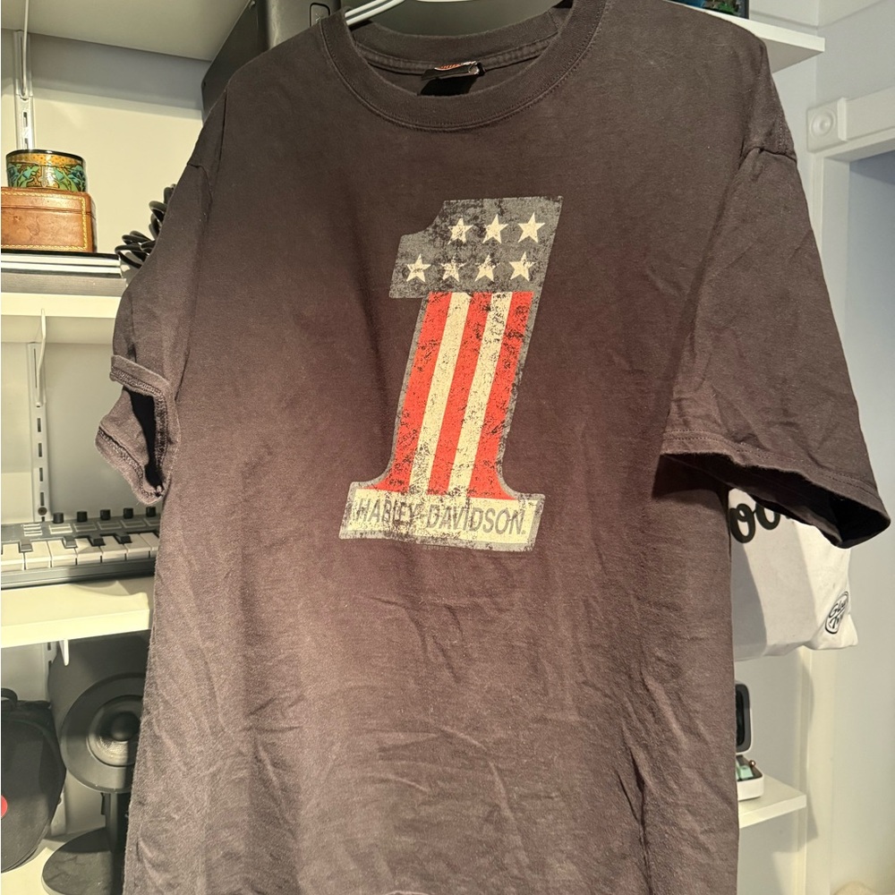 Harley-Davidson Charcoal Patriotic Graphic Tee